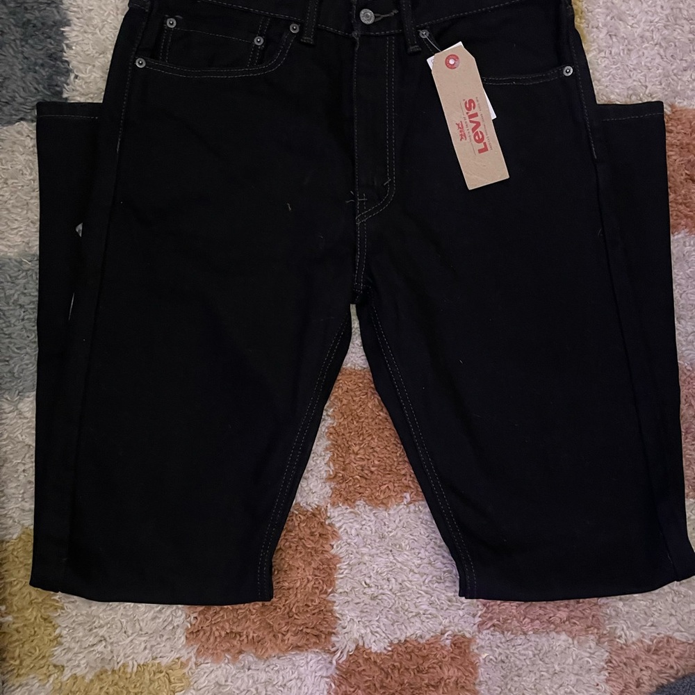 Levi's Men's Slim Straight Jeans in Black